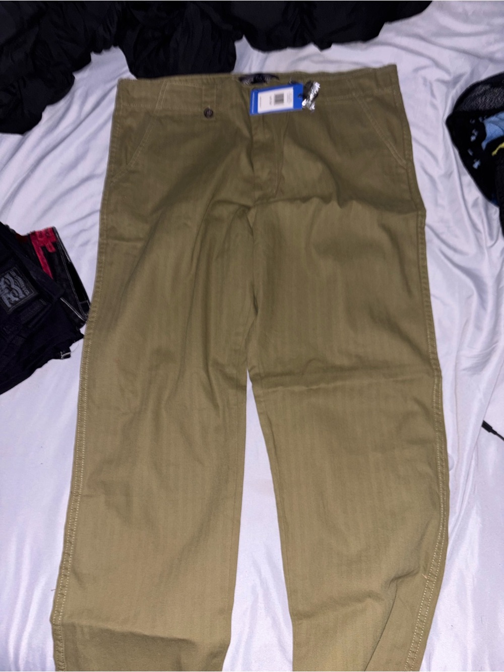 Vince Camuto Olive/Tan Chino Pants